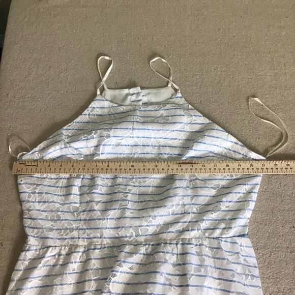 J By J.O.A Women’s White Halter floral lace overlay Dress Sz. XXL EUC - Picture 7 of 9